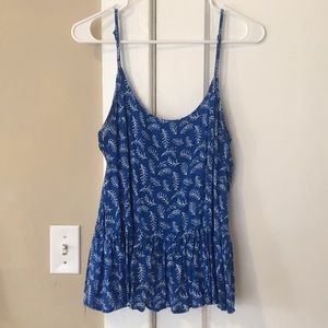 Old Navy L Flowy Peplum Tank